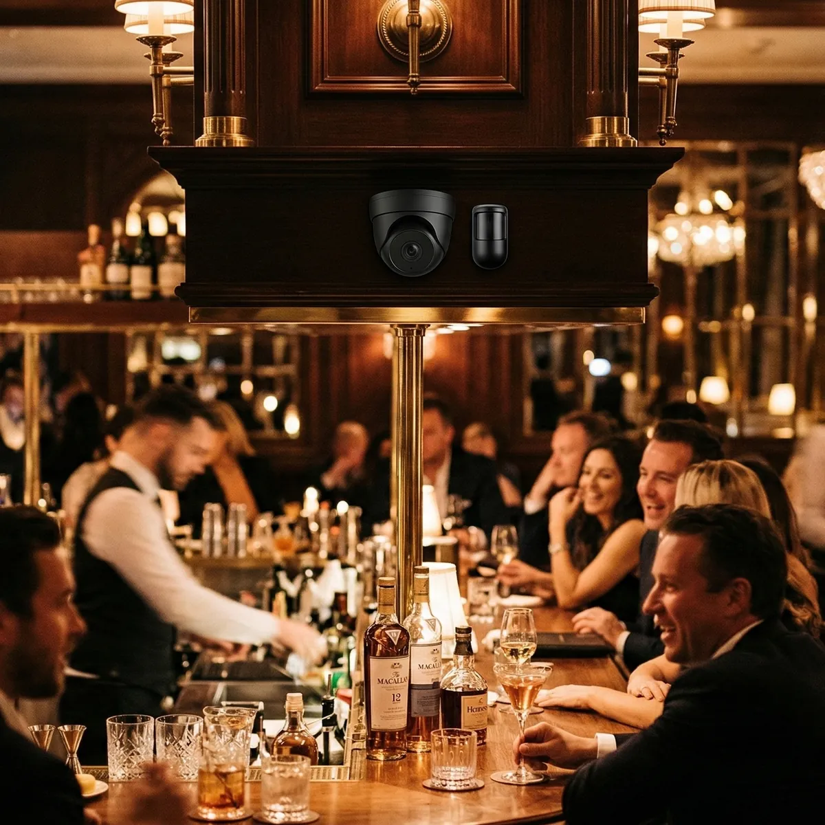 Монтаж систем безопасности и мониторинга для ресторана